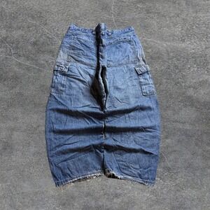Vintage Distressed Wrangler Cargo Denim Workwear Y2k Super Baggy Denim Jeans